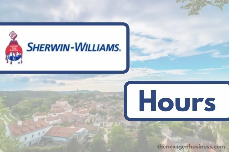 Sherwin-Williams hours.
