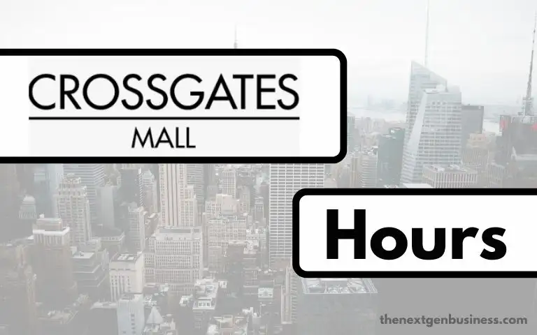 Crossgates Mall hours.